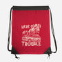 Here Comes Trouble-None-Drawstring-Bag-momma_gorilla