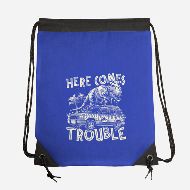 Here Comes Trouble-None-Drawstring-Bag-momma_gorilla