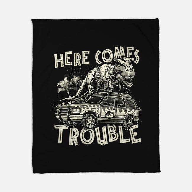 Here Comes Trouble-None-Fleece-Blanket-momma_gorilla