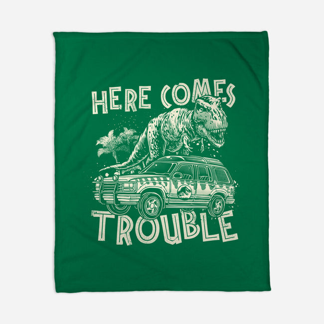 Here Comes Trouble-None-Fleece-Blanket-momma_gorilla