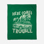 Here Comes Trouble-None-Fleece-Blanket-momma_gorilla