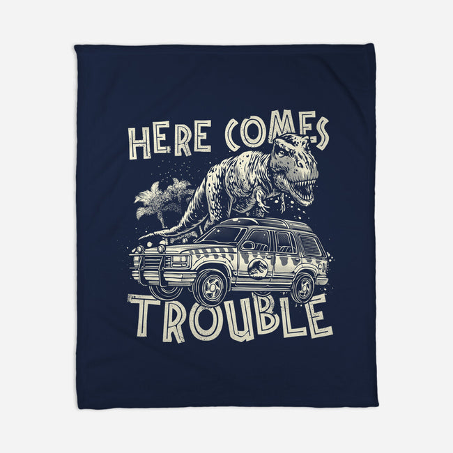 Here Comes Trouble-None-Fleece-Blanket-momma_gorilla