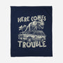 Here Comes Trouble-None-Fleece-Blanket-momma_gorilla