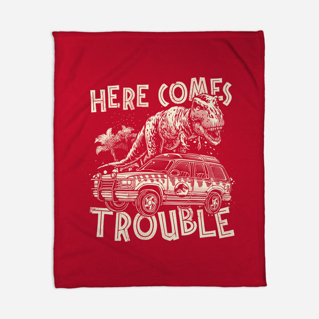 Here Comes Trouble-None-Fleece-Blanket-momma_gorilla
