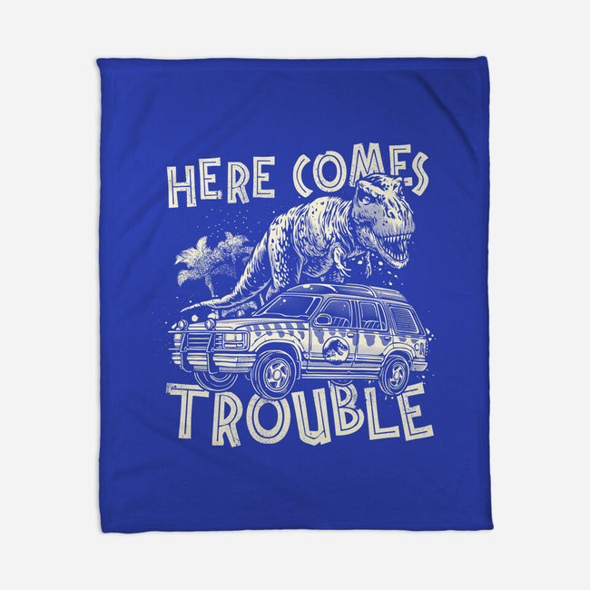 Here Comes Trouble-None-Fleece-Blanket-momma_gorilla