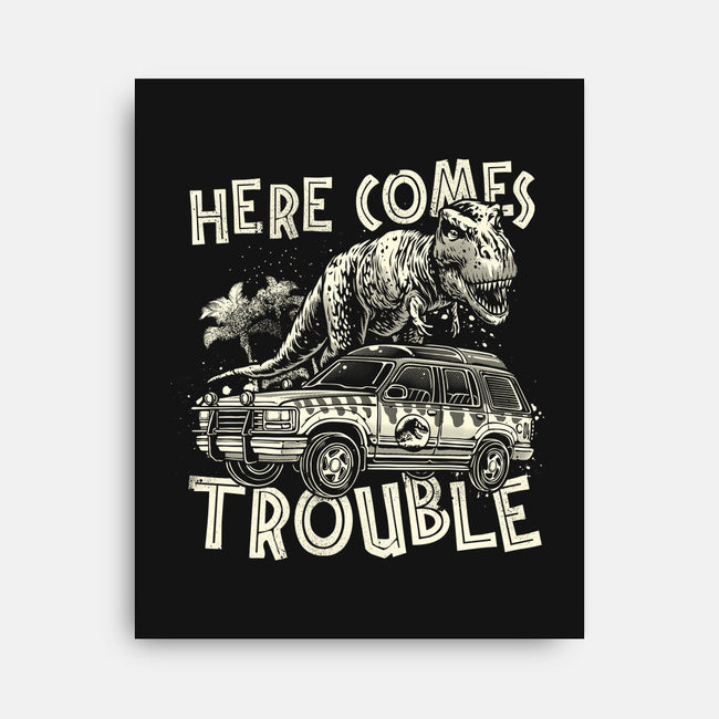 Here Comes Trouble-None-Stretched-Canvas-momma_gorilla