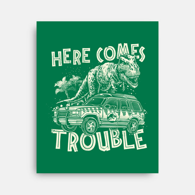 Here Comes Trouble-None-Stretched-Canvas-momma_gorilla