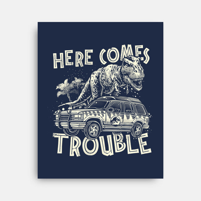Here Comes Trouble-None-Stretched-Canvas-momma_gorilla