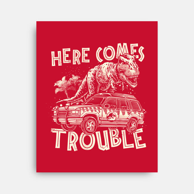 Here Comes Trouble-None-Stretched-Canvas-momma_gorilla