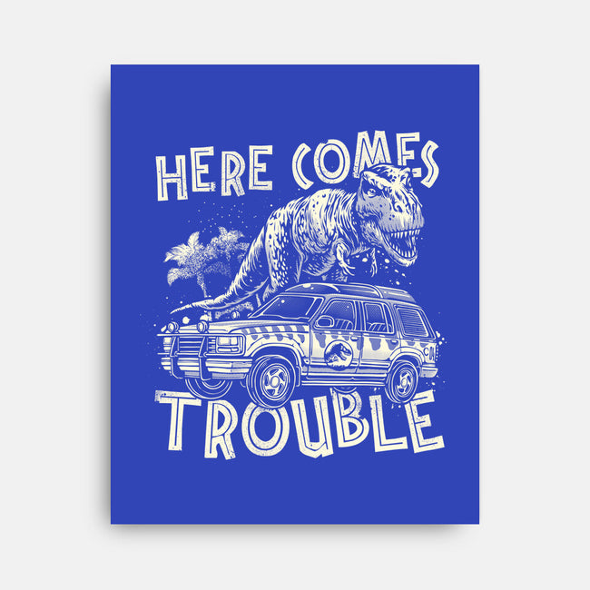 Here Comes Trouble-None-Stretched-Canvas-momma_gorilla