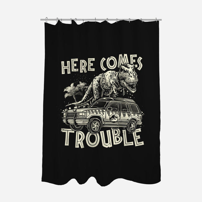 Here Comes Trouble-None-Polyester-Shower Curtain-momma_gorilla