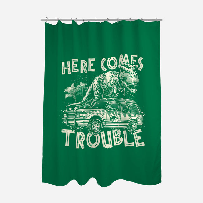 Here Comes Trouble-None-Polyester-Shower Curtain-momma_gorilla