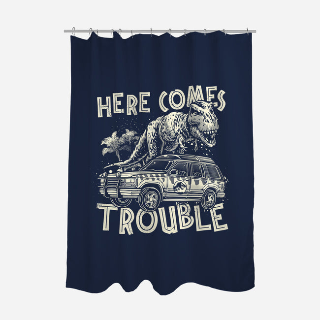 Here Comes Trouble-None-Polyester-Shower Curtain-momma_gorilla