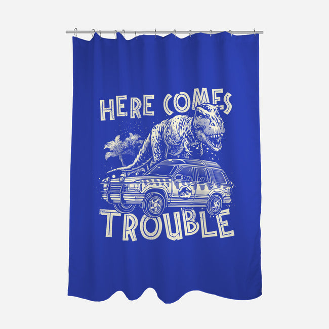 Here Comes Trouble-None-Polyester-Shower Curtain-momma_gorilla