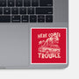 Here Comes Trouble-None-Glossy-Sticker-momma_gorilla