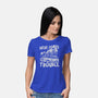 Here Comes Trouble-Womens-Basic-Tee-momma_gorilla