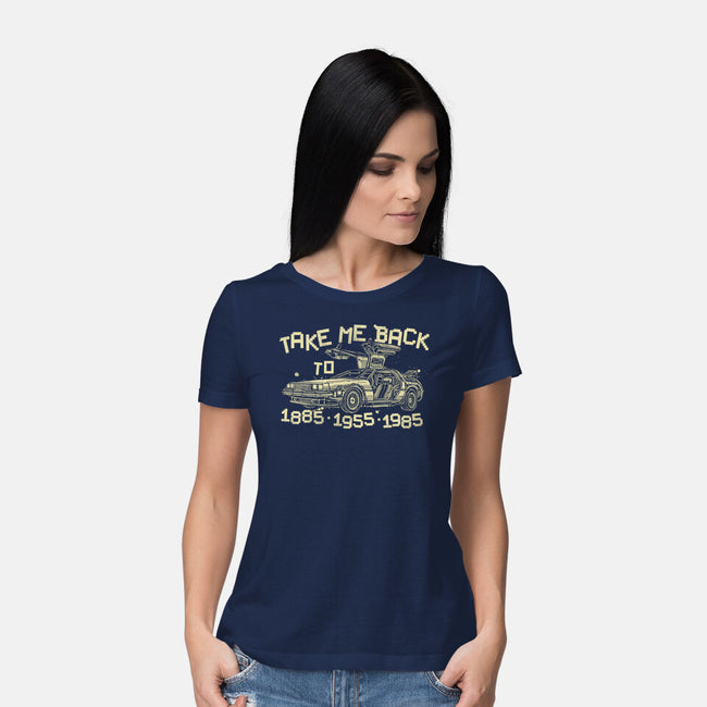 Take Me Back To These Times-Womens-Basic-Tee-momma_gorilla