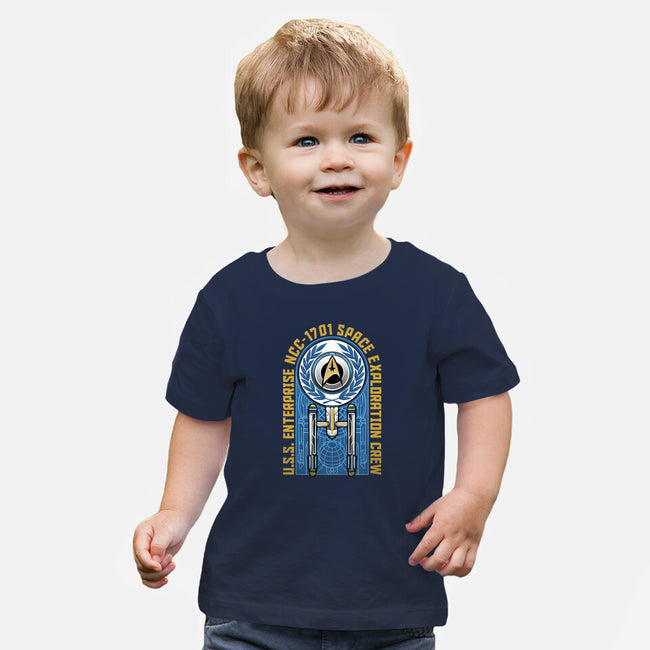 Space Exploration-Baby-Basic-Tee-momma_gorilla