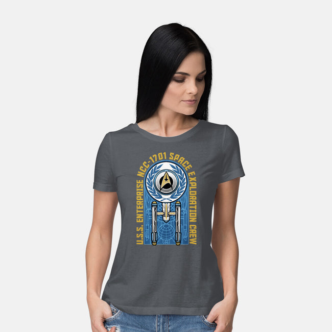 Space Exploration-Womens-Basic-Tee-momma_gorilla