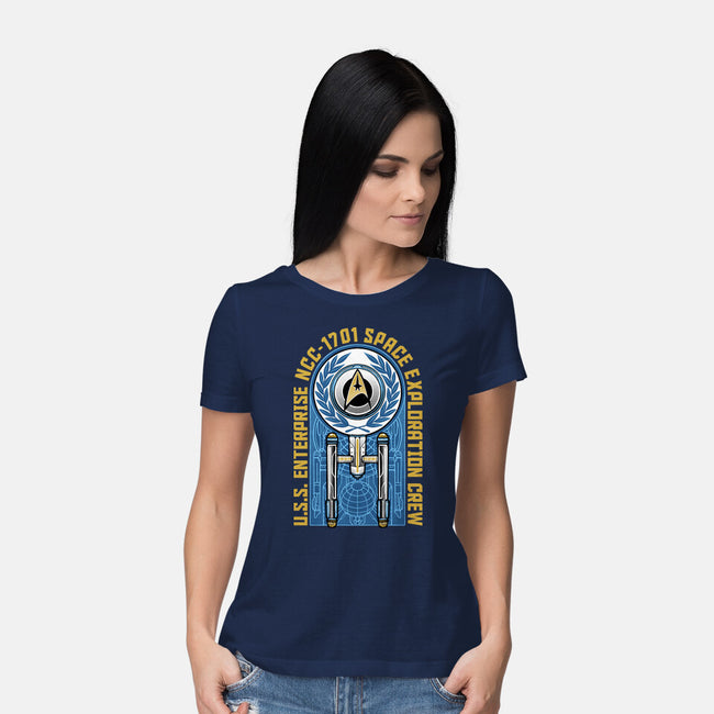 Space Exploration-Womens-Basic-Tee-momma_gorilla