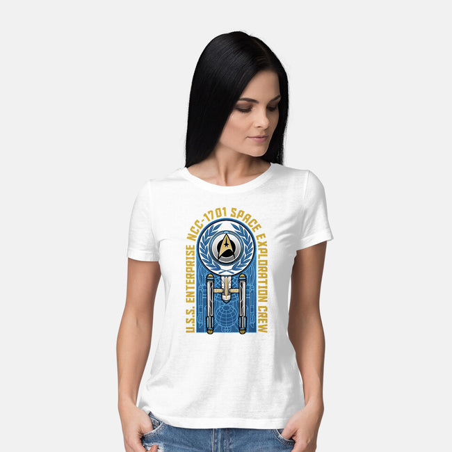 Space Exploration-Womens-Basic-Tee-momma_gorilla