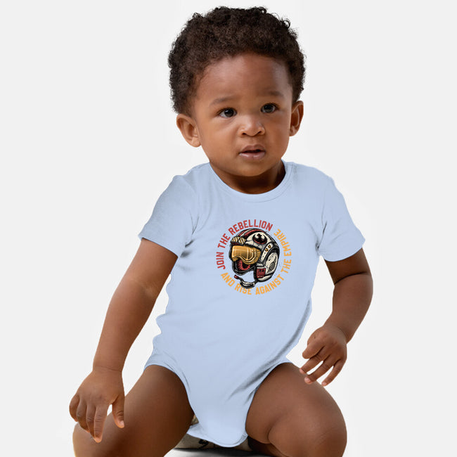 And Rise Against The Empire-Baby-Basic-Onesie-momma_gorilla