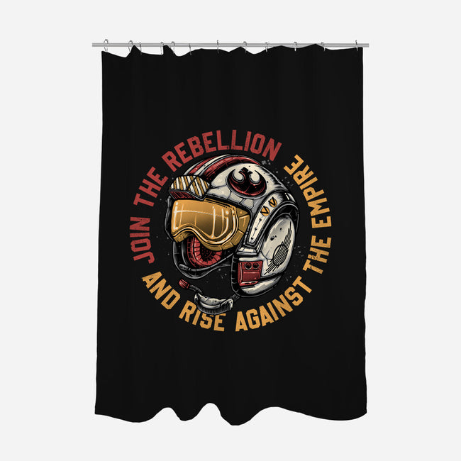 And Rise Against The Empire-None-Polyester-Shower Curtain-momma_gorilla