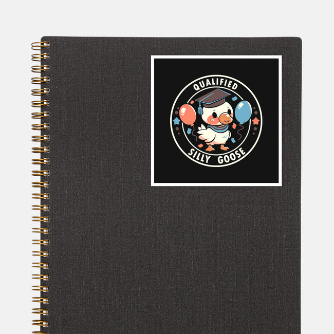 Qualified Silly Goose-None-Glossy-Sticker-TechraNova