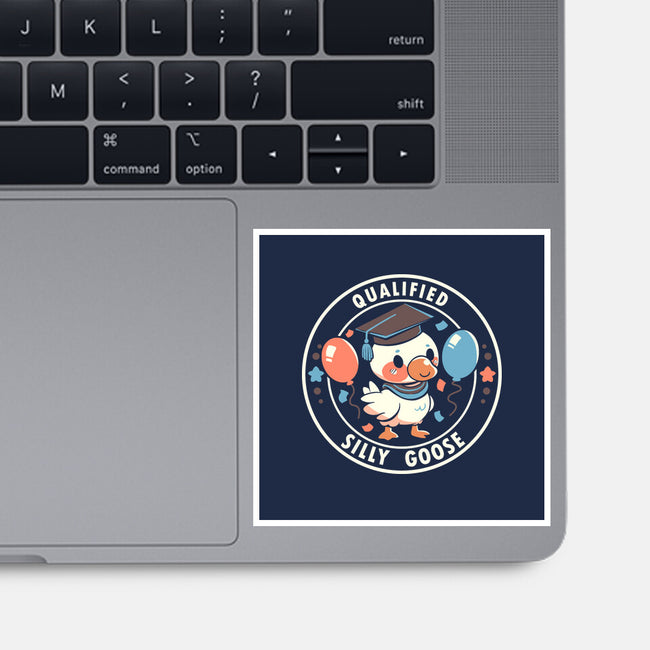 Qualified Silly Goose-None-Glossy-Sticker-TechraNova
