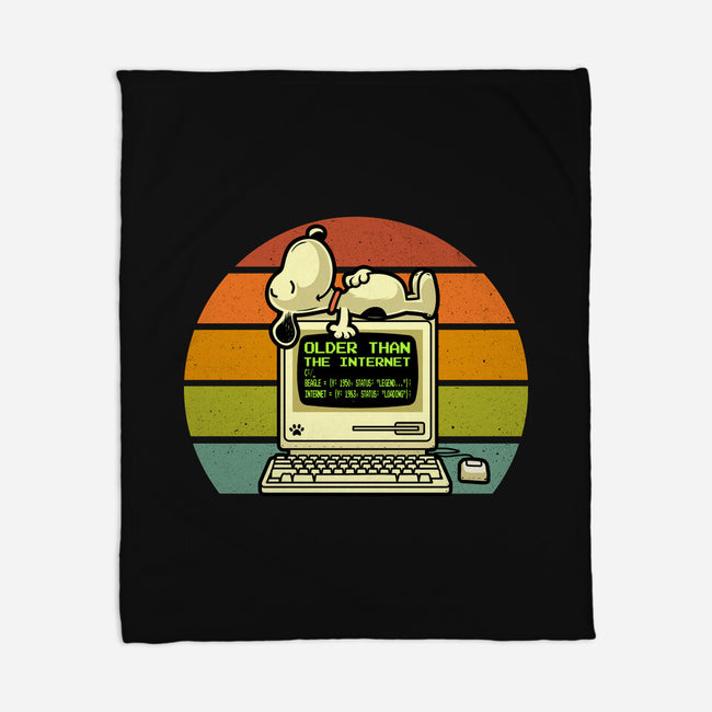 Pre Internet Beagle-None-Fleece-Blanket-erion_designs