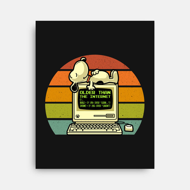 Pre Internet Beagle-None-Stretched-Canvas-erion_designs