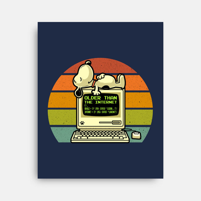 Pre Internet Beagle-None-Stretched-Canvas-erion_designs