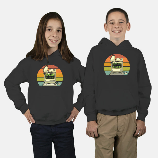 Pre Internet Beagle-Youth-Pullover-Sweatshirt-erion_designs