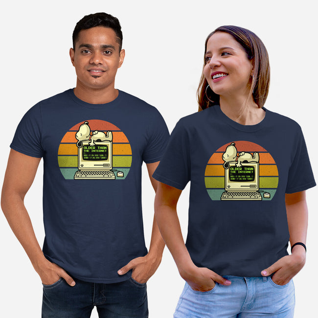 Pre Internet Beagle-Unisex-Basic-Tee-erion_designs