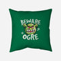 Beware Ogre-None-Removable Cover w Insert-Throw Pillow-NemiMakeit