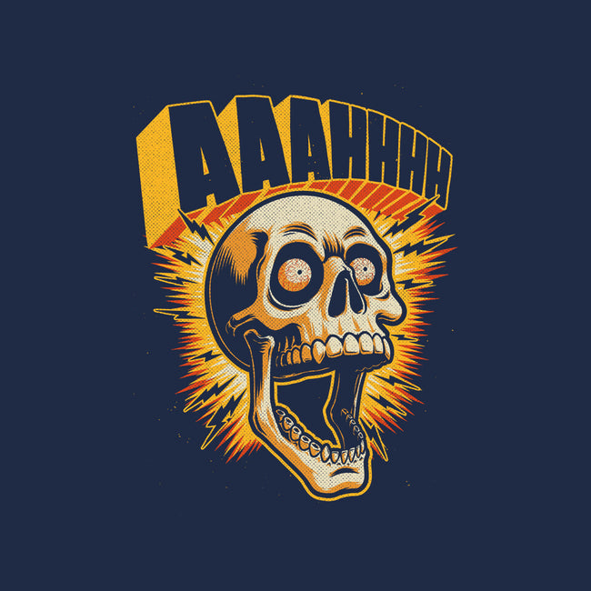 Skull Anxiety Scream-None-Stretched-Canvas-Studio Mootant