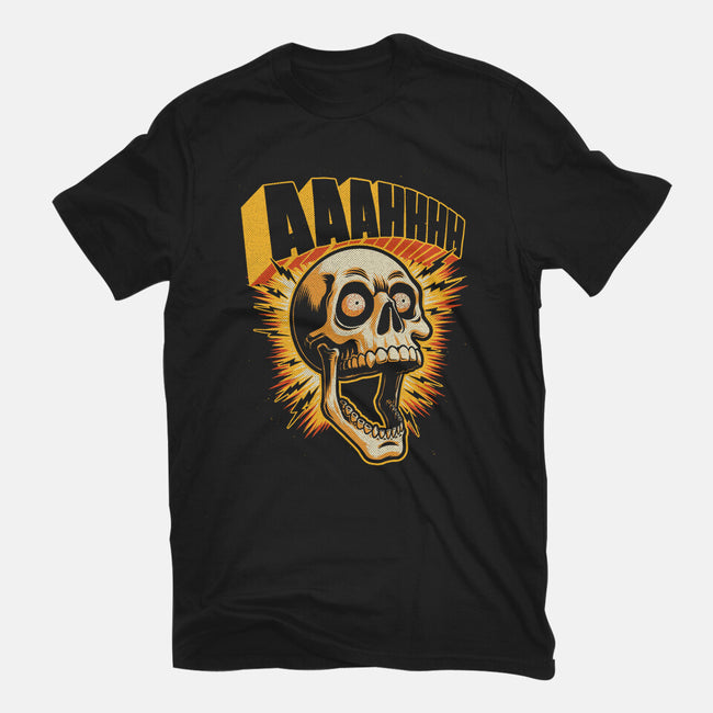Skull Anxiety Scream-Mens-Basic-Tee-Studio Mootant