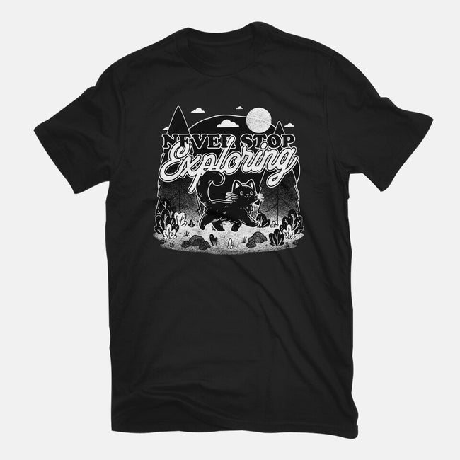 Cat Wilderness Exploration-Mens-Basic-Tee-Studio Mootant