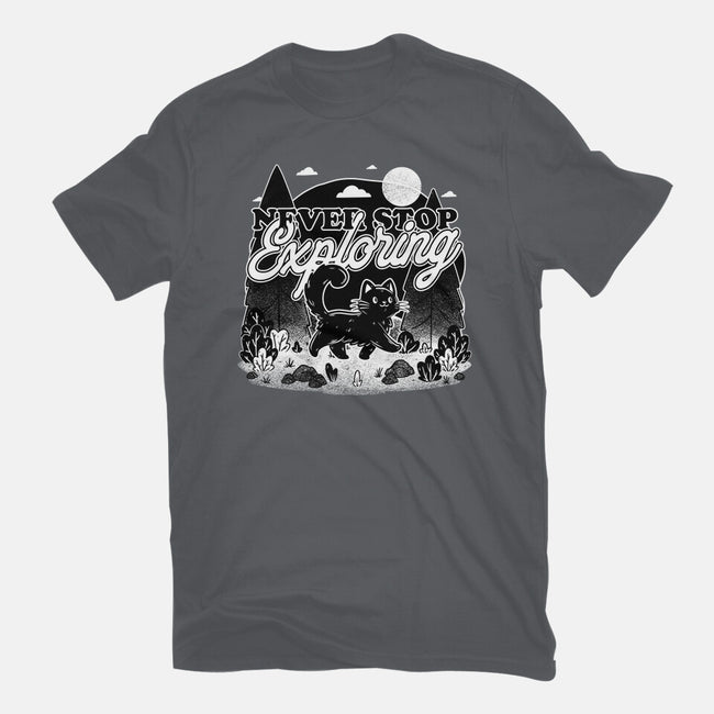 Cat Wilderness Exploration-Mens-Basic-Tee-Studio Mootant