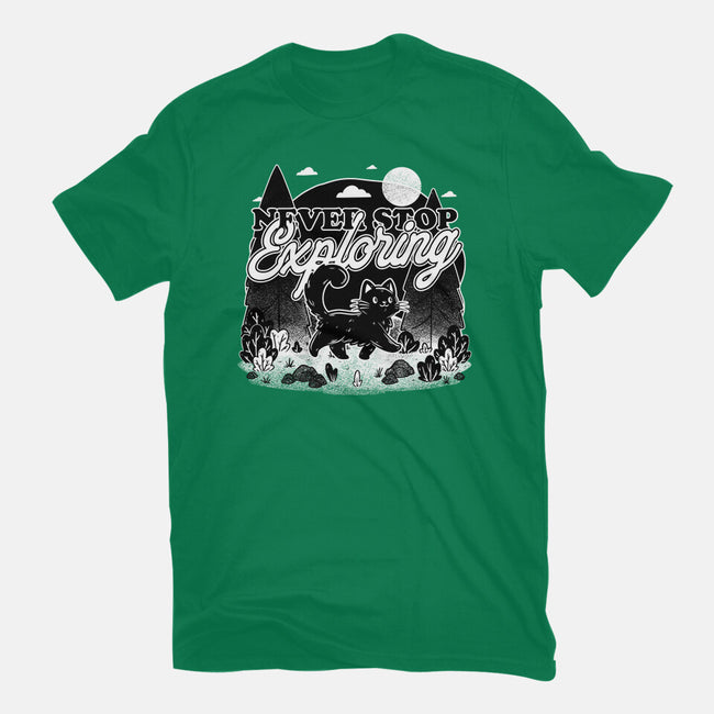 Cat Wilderness Exploration-Mens-Basic-Tee-Studio Mootant