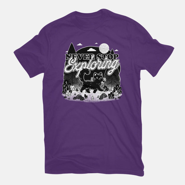 Cat Wilderness Exploration-Mens-Basic-Tee-Studio Mootant