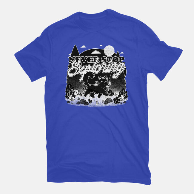 Cat Wilderness Exploration-Womens-Fitted-Tee-Studio Mootant