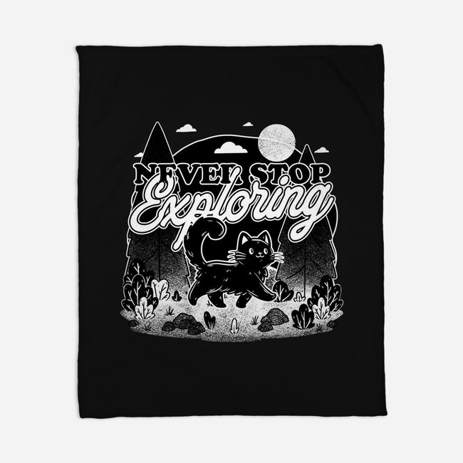 Cat Wilderness Exploration-None-Fleece-Blanket-Studio Mootant