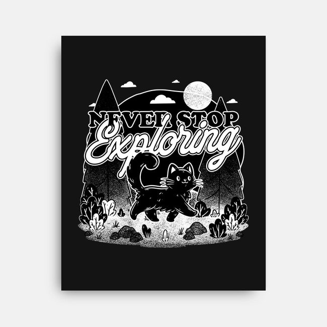 Cat Wilderness Exploration-None-Stretched-Canvas-Studio Mootant