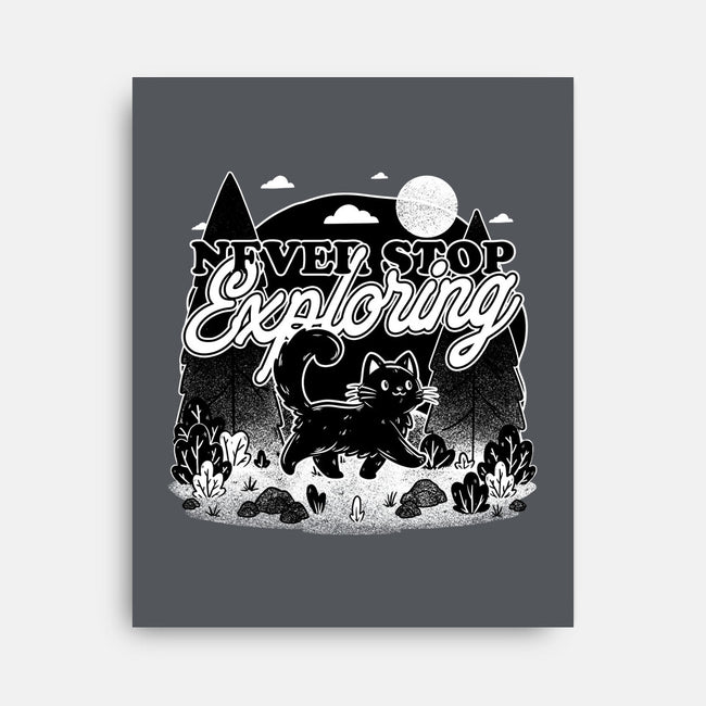 Cat Wilderness Exploration-None-Stretched-Canvas-Studio Mootant