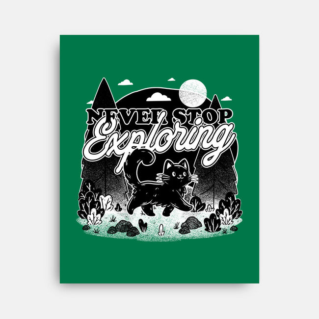 Cat Wilderness Exploration-None-Stretched-Canvas-Studio Mootant