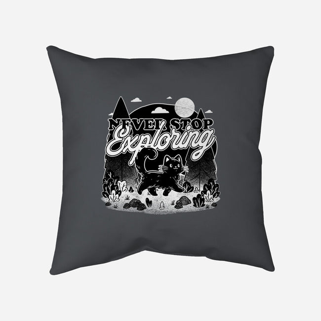 Cat Wilderness Exploration-None-Removable Cover w Insert-Throw Pillow-Studio Mootant