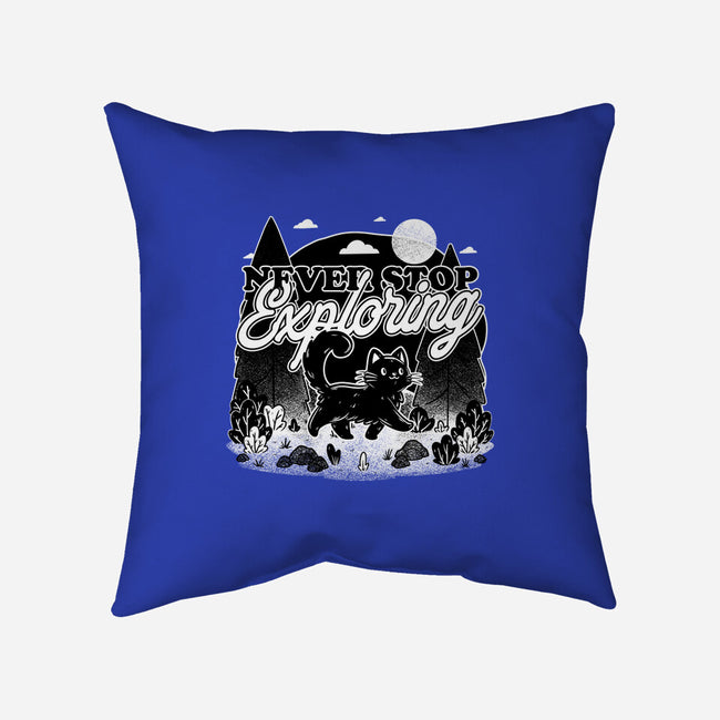Cat Wilderness Exploration-None-Removable Cover w Insert-Throw Pillow-Studio Mootant