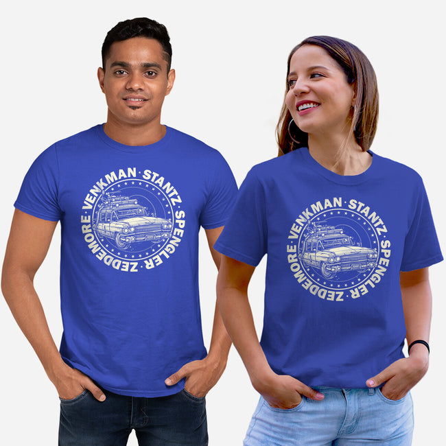 Bust Some Ghosts-Unisex-Basic-Tee-momma_gorilla