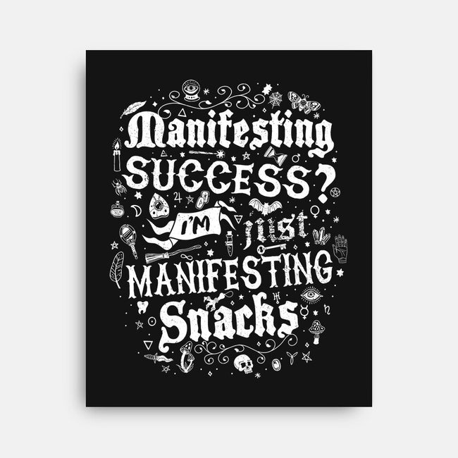 Manifesting Snacks-None-Stretched-Canvas-Nemons